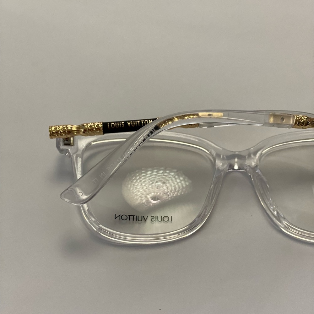 2184 Clear 49/15/140 Eyeglass Frame & Louis Vuitton Pouch - Picture 5 of 7